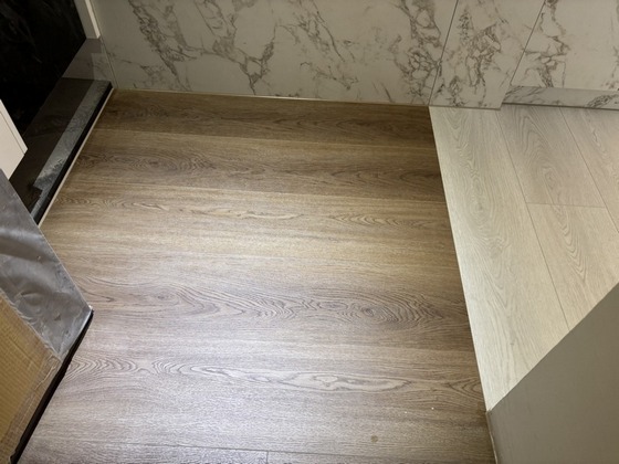 台中木地板-大門玄關前鋪木地板